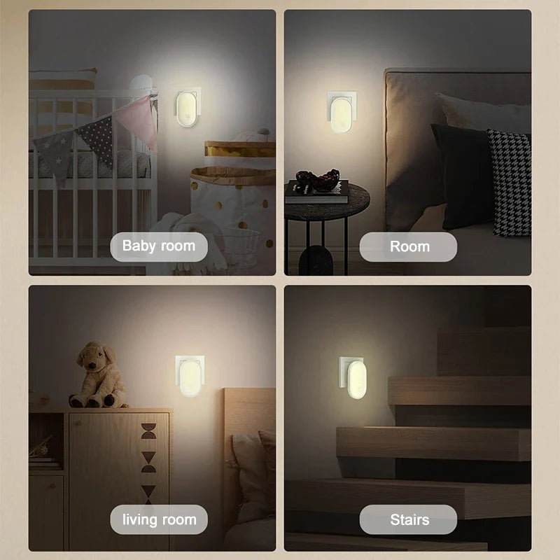 Axya LED Night Light: Energy-efficient Wall Lamp with Light Control for Bedroom