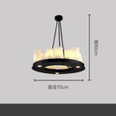 Axyaa Retro Glass Candle Chandelier LED Pendant Lamp for Kitchen, Living Room, Bar.