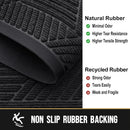 Axyaa Indoor Outdoor Welcome Mat Heavy Duty Non-Slip Absorbent Rubber Rug