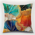 Axyaa Ginkgo Biloba Pattern Printing Pillowcase Home Room Decoration Sofa Chair Cover