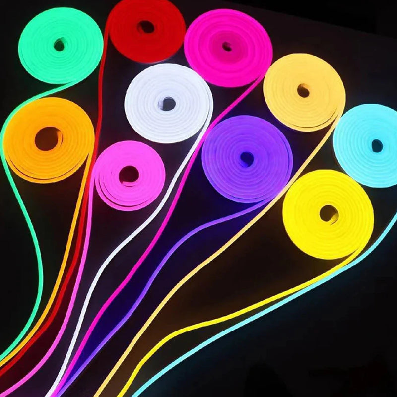 Axya 12V Neon Light Strip LED SMD 2835 Waterproof Flexible Outdoor Advertising Decoration