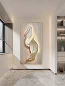 Axyaa Feather LED Wall Lamp for Bedroom Study Living Room