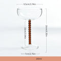 Axyaa Elegant Champagne Coupes Set of 6_TRIANGLE_SYMBOL