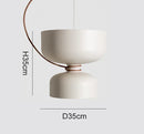 Nordic Cream Chandelier by Axyaa: Small LED Pendant for Restaurant and Bar
