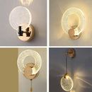 Axyaa Nordic LED Crystal Pendant Light for Bedroom, Living, and Dining Room Decor