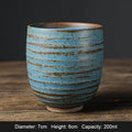 Axyaa Handmade Glaze Coffee Mug, Large Ceramic Tea Cup, Creative Two-tone Espresso