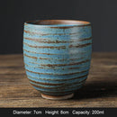 Axyaa Handmade Glaze Coffee Mug, Large Ceramic Tea Cup, Creative Two-tone Espresso