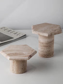 Axya Retro Stone Tray: Creative High Foot Plate for Cake, Fruit - Living Room Decor & Photography Props