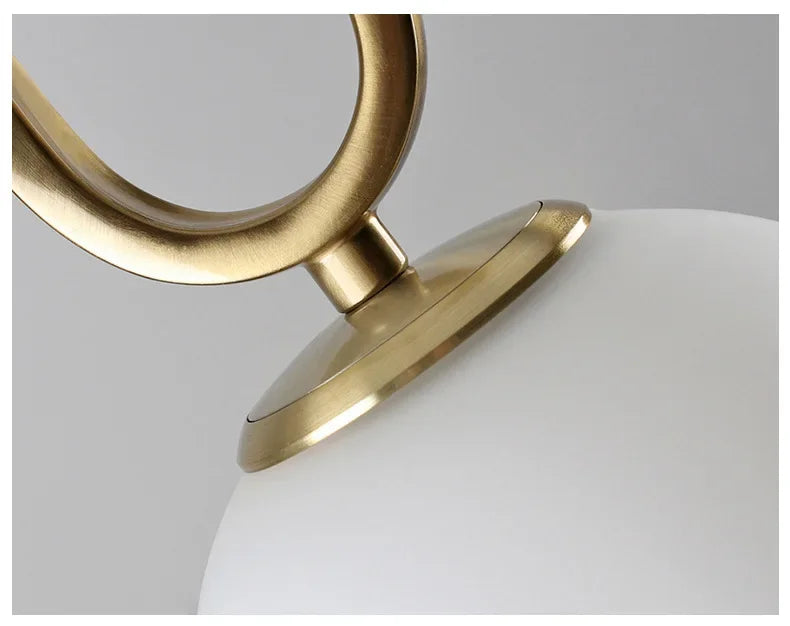 Axyaa Golden Glass Ball Pendant Lights for Modern Decor