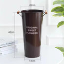 Axyaa Nordic Style Home Flower Shop Flower Bucket Decoration Iron Bucket Flower Arrangement