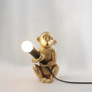Axya Mini Monkey Desk Lamp: Nordic Resin Animal Light for Bedroom, Children's Room & Decor