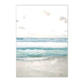 Axyaa Floral Beach Landscape Canvas Painting Nordic Modern Wall Art for Home Decor