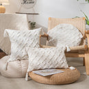 Axyaa Boho Cotton Cushion Cover: Diamond Tufted, 45x45cm Perfect for Home Décor