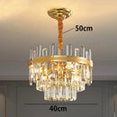 Axyaa Luxury Crystal Chandelier Pendant Light for Living Room and Bedroom
