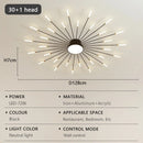 Axyaa Modern LED Chandelier - Fireworks Decorative Lights for Dining & Living Room