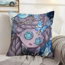 Axyaa Anime Bed Pillow Case 45x45 Decorative Cushion Cover Home Sofa Decor