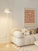 Axyaa Cream Floor Lamp: Minimalist Design for Bedroom, Kids' Room & Desk