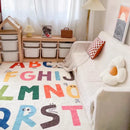 Axyaa Letter Print Living Room Carpet: Modern, Creative, & Fashionable Large Area Rug