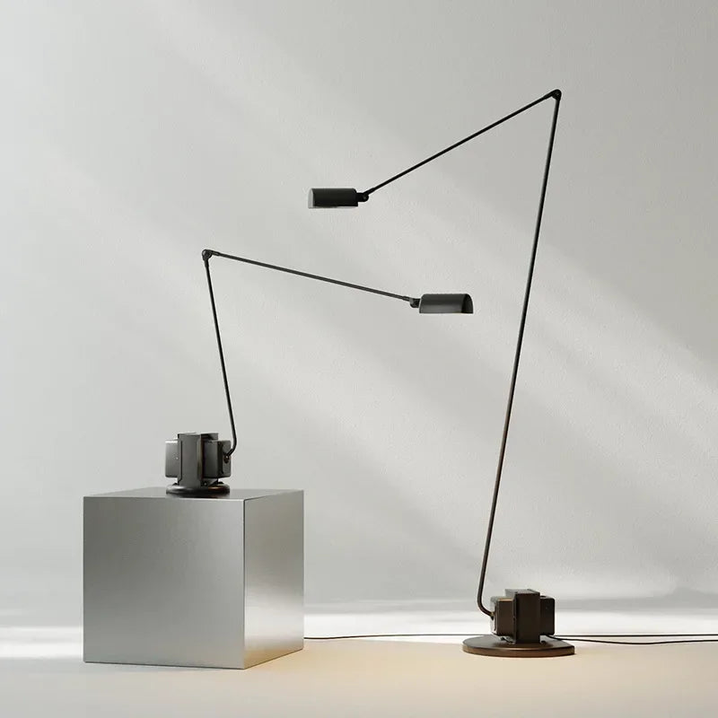 Axyaa Black Floor Lamp: Modern Design for Living Room, Bedroom, Office