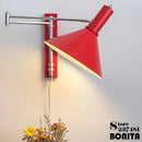 Axyaa Retro Swing Arm Wall Lamp for Modern Bedroom Living Room