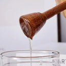 Axyaa Glass Sealed Honey Bottle with Wooden Cover and Mixing Rod