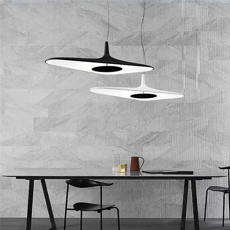 Axyaa Nordic LED Pendant Lamp for Dining Room, Modern Resin Suspend Light