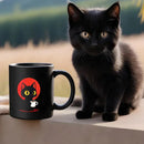 Axyaa Black Cat Ceramic Mug 12oz - Ideal Coffee Cup for Cat Lovers