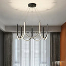Axyaa Nordic Gold Chandelier LED Hanging Lights Luxury Home Decoration Lighting