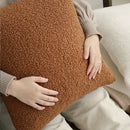 Axyaa Winter Soft Teddy Faux Fur Cushion Cover, Plush Throw Pillow Nordic Style