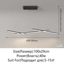Axyaa Modern LED Ceiling Chandelier Dimmable Indoor Lighting Fixture