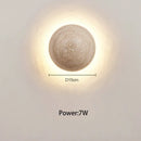 Axyaa Cream Bedside Wall Light with Yellow Cave Stone - Retro Art Decoration
