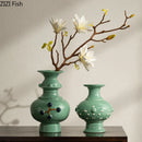 Ceramic Small Mouth Vase for Axyaa Home Decor