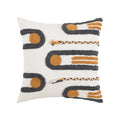 Axyaa Embroidered Geometry Tassel Pillow Cover for Stylish Home Decor