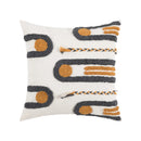 Axyaa Embroidered Geometry Tassel Pillow Cover for Stylish Home Decor