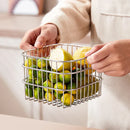 Axyaa Stainless Steel Kitchen Organizer & Vegetable Drainer Basket with Multipurpose Holder