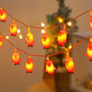 Axyaa Santa Claus Bell LED Curtain Lights for Christmas & New Year Party