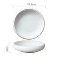 Axyaa 7" Retro Ceramic Ramen Soup Salad Dessert Bowl Plate Set