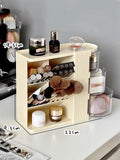 Axyaa Rotating Makeup Organizer with Drawers - Stationery Storage Box for Vanity