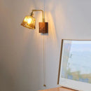Axyaa Walnut Medieval Wall Lamp for Bedroom, Study, Living Room, Bathroom & Dining Area