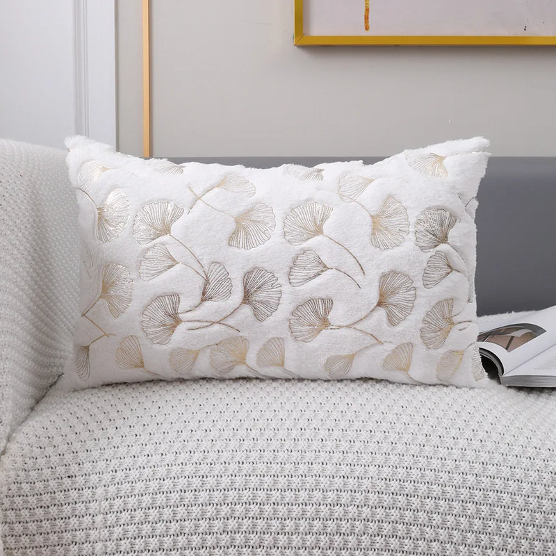 Axyaa Soft Fluffy Geometric Pattern Cushion Cover 45x45cm Home Décor Sofa Living Room