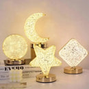 Axyaa Crystal Moon Lamp: Dimmable USB Night Light for Girls Room