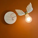Axyaa White Feathers LED Wall Light for Home Decor