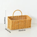 Axyaa Woven Hanging Basket: Kitchen Organizer & Cute Wall Storage