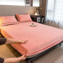 Axyaa Velvet Fitted Sheet 160x200 - Warm & Cozy Bed Sheet