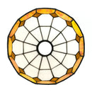 Mediterranean Stained Glass Lampshade by Axyaa: 8" Modern Replacement for Chandelier, Wall, Ceiling Lamps.