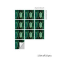 Luxury Green Gilded Marble PVC Tile for Modern Home Decor by Axyaa