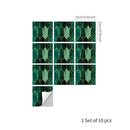 Luxury Green Gilded Marble PVC Tile for Modern Home Decor by Axyaa