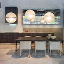 Axyaa Designer Moon Pendant Chandeliers: High-End LED Lighting for Elegant Living Spaces
