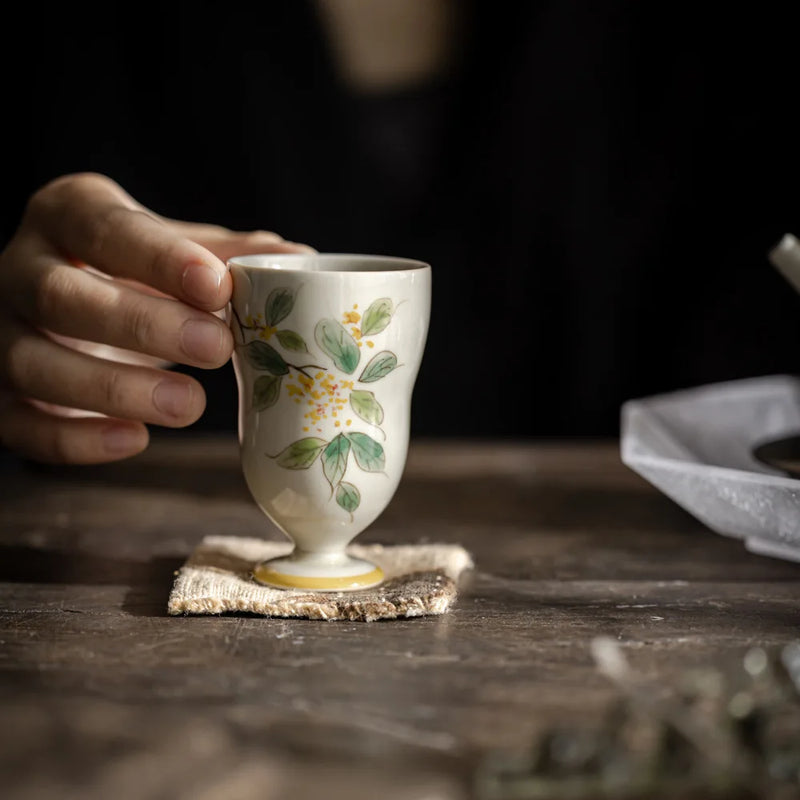 Axya Hand-Painted Gourd Cup Kung Fu Tea Set Chinese Tea Cup