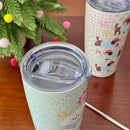 Axyaa Kawaii Puppy Stainless Steel Thermal Tumbler with Straw, 550ml